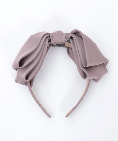 axes femme（アクシーズファム）の「サテンリボンカチューシャ（カチューシャ・レディース・グリーン/パープル/グレー・FREE）」の13枚目の写真