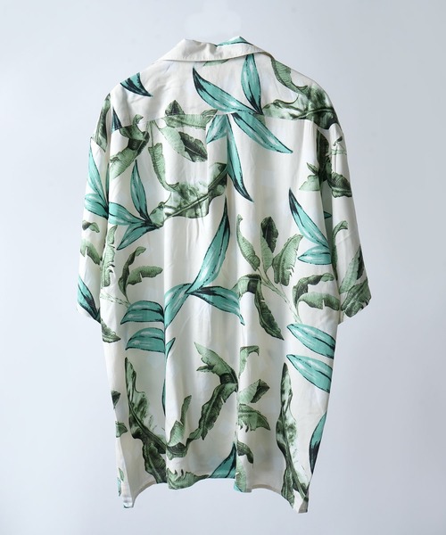 Starting Over（スターティングオーバー）の「rayon aloha shirt short sleeve / レーヨン アロハシャツ 半袖（シャツ/ブラウス・メンズ・ネイビー/グレー/ブラック/レッド・M/L）」の5枚目の写真