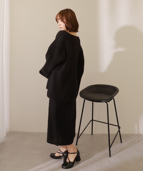 LAULEN(ローレン)の「cache coeur knit cardigan /カシュクール ボリュームスリーブ ニット カーディガン(カーディガン/ボレロ・レディース・ベージュ/ブラック/アイボリー・FREE)」の11枚目の写真