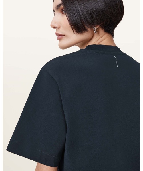 ALLSAINTS（オールセインツ）の「LOTTIE CREW NECK CROPPED T-SHIRT | LOTTIE クルー ネック クロップド Tシャツ（Tシャツ/カットソー・レディース・ブラック系その他・M/S/XS/L）」の5枚目の写真