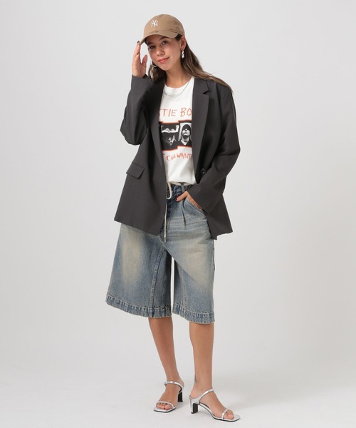 BAYFLOW（ベイフロー）の「[トレンドアイテム]デニムショートパンツ（デニムパンツ・レディース・ブラック/ブルー・SMALL/MEDIUM）」の8枚目の写真