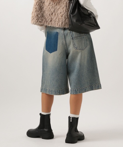 BAYFLOW（ベイフロー）の「[トレンドアイテム]デニムショートパンツ（デニムパンツ・レディース・ブラック/ブルー・SMALL/MEDIUM）」の15枚目の写真