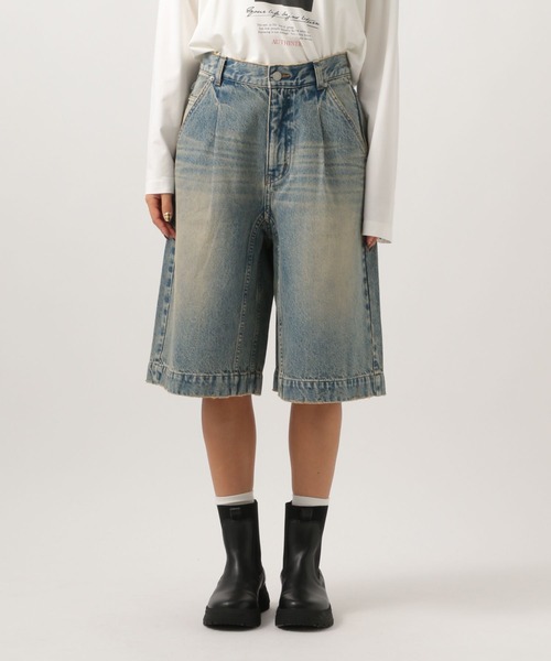 BAYFLOW（ベイフロー）の「[トレンドアイテム]デニムショートパンツ（デニムパンツ・レディース・ブラック/ブルー・SMALL/MEDIUM）」の17枚目の写真