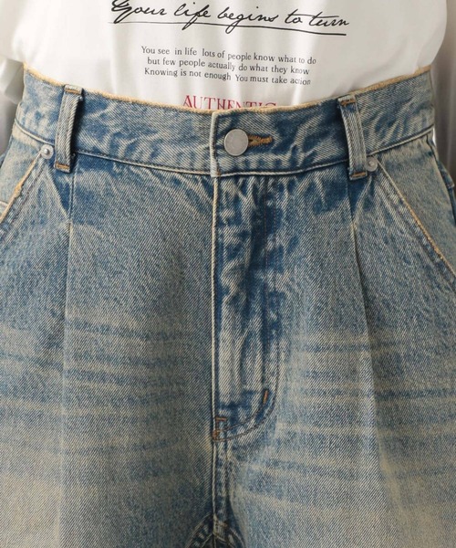 BAYFLOW（ベイフロー）の「[トレンドアイテム]デニムショートパンツ（デニムパンツ・レディース・ブラック/ブルー・SMALL/MEDIUM）」の20枚目の写真