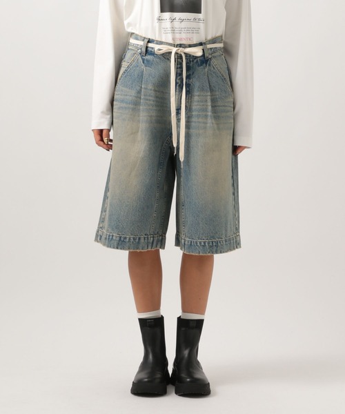 BAYFLOW（ベイフロー）の「[トレンドアイテム]デニムショートパンツ（デニムパンツ・レディース・ブラック/ブルー・SMALL/MEDIUM）」の21枚目の写真
