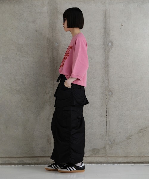 ROSE BUD(ローズバッド)の「レイヤードベルトスカート(スカート・レディース・カーキ/ブラック・ONE SIZE)」の12枚目の写真