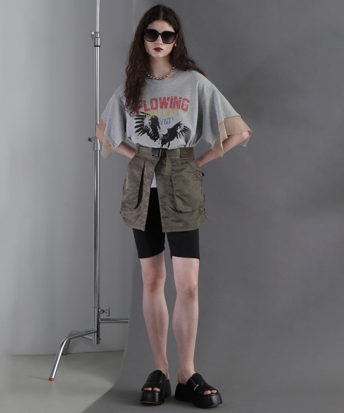 ROSE BUD(ローズバッド)の「レイヤードベルトスカート(スカート・レディース・カーキ/ブラック・ONE SIZE)」の17枚目の写真