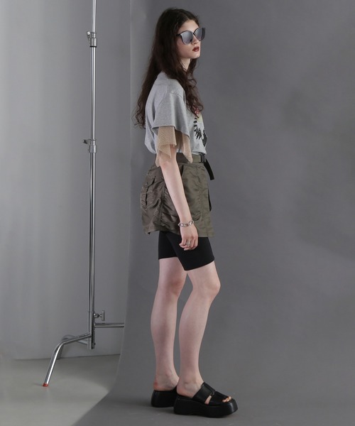 ROSE BUD(ローズバッド)の「レイヤードベルトスカート(スカート・レディース・カーキ/ブラック・ONE SIZE)」の18枚目の写真