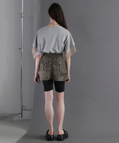 ROSE BUD(ローズバッド)の「レイヤードベルトスカート(スカート・レディース・カーキ/ブラック・ONE SIZE)」の19枚目の写真