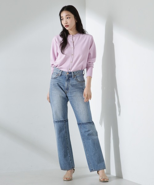 NANO universe（ナノユニバース）の「洗濯機洗可バンブーレーヨンニットカーディガン（ニット/セーター・レディース・ホワイト/ネイビー/ピンク・FREE）」の10枚目の写真