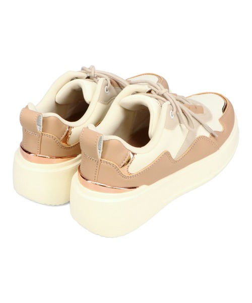 ORiental TRaffic(オリエンタルトラフィック)の「配色コートソールスニーカー/OT3756(スニーカー・レディース・グリーン/ベージュ/ブラック・34/35/36/37/38/39/40/41/42)」の5枚目の写真