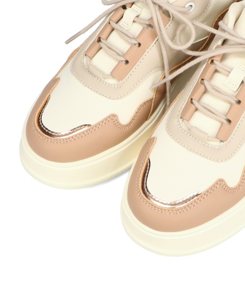 ORiental TRaffic(オリエンタルトラフィック)の「配色コートソールスニーカー/OT3756(スニーカー・レディース・グリーン/ベージュ/ブラック・34/35/36/37/38/39/40/41/42)」の6枚目の写真