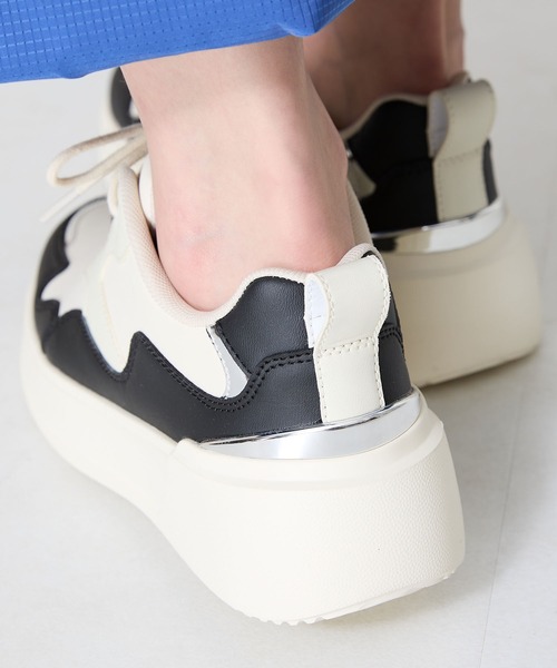 ORiental TRaffic(オリエンタルトラフィック)の「配色コートソールスニーカー/OT3756(スニーカー・レディース・グリーン/ベージュ/ブラック・34/35/36/37/38/39/40/41/42)」の14枚目の写真