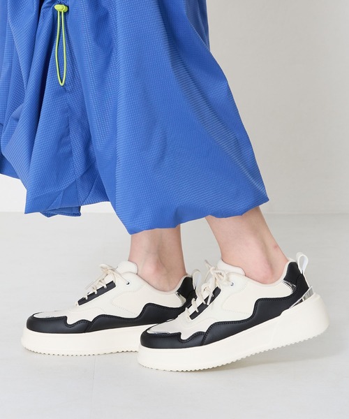 ORiental TRaffic(オリエンタルトラフィック)の「配色コートソールスニーカー/OT3756(スニーカー・レディース・グリーン/ベージュ/ブラック・34/35/36/37/38/39/40/41/42)」の12枚目の写真