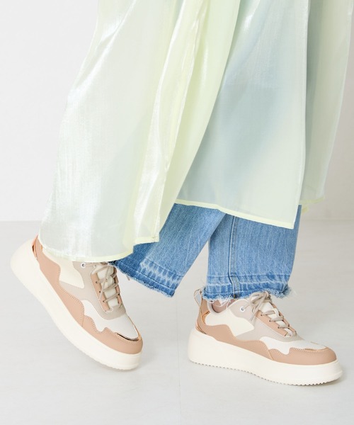 ORiental TRaffic(オリエンタルトラフィック)の「配色コートソールスニーカー/OT3756(スニーカー・レディース・グリーン/ベージュ/ブラック・34/35/36/37/38/39/40/41/42)」の18枚目の写真