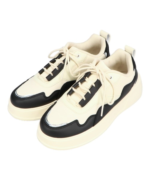 ORiental TRaffic(オリエンタルトラフィック)の「配色コートソールスニーカー/OT3756(スニーカー・レディース・グリーン/ベージュ/ブラック・34/35/36/37/38/39/40/41/42)」の11枚目の写真