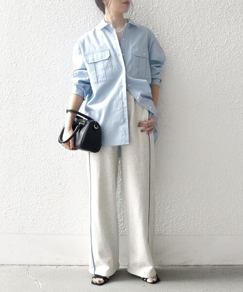SHIPS for women / シップスウィメン SHIPS any:〈洗濯機可能〉リネン ミックス ワーク ポケット シャツ セール】SHIPS any:〈洗濯機可能〉リネン ミックス ワーク