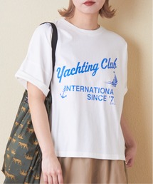 CUBE SUGAR（キューブシュガー）の「32/-天竺オゾン加工ネオンプリントTシャツ（Tシャツ/カットソー）」