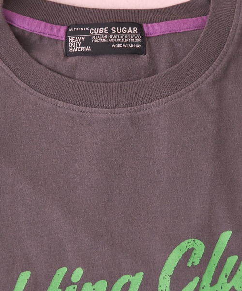 CUBE SUGAR(キューブシュガー)の「32/-天竺オゾン加工ネオンプリントTシャツ(Tシャツ/カットソー・レディース・マルチ/スミクロ/ベージュ/パープル/ホワイト・M)」の22枚目の写真