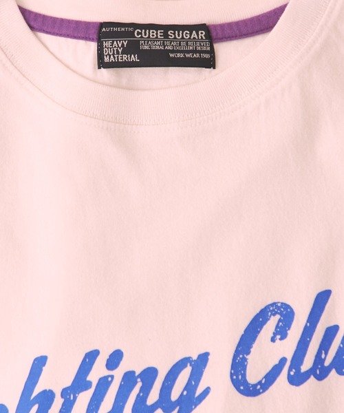 CUBE SUGAR(キューブシュガー)の「32/-天竺オゾン加工ネオンプリントTシャツ(Tシャツ/カットソー・レディース・マルチ/スミクロ/ベージュ/パープル/ホワイト・M)」の21枚目の写真