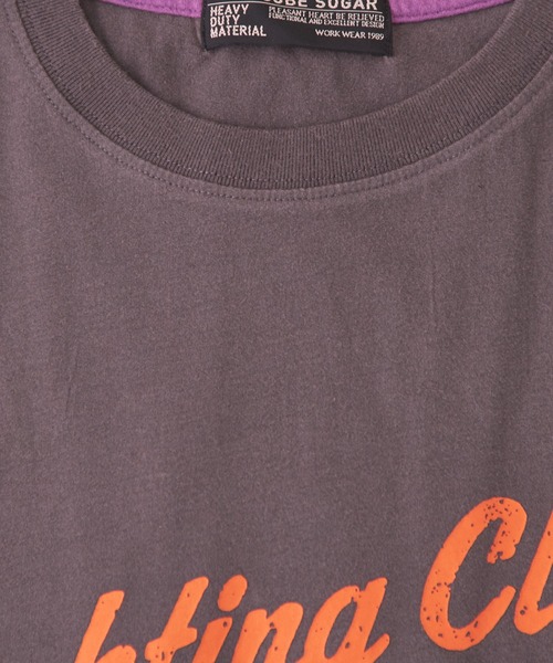 CUBE SUGAR(キューブシュガー)の「32/-天竺オゾン加工ネオンプリントTシャツ(Tシャツ/カットソー・レディース・マルチ/スミクロ/ベージュ/パープル/ホワイト・M)」の13枚目の写真