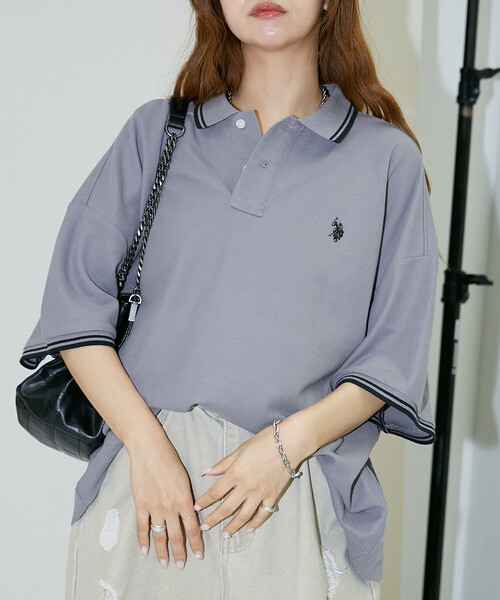 セール】U.S. POLO ASSN./ユーエスポロアッスン 別注 鹿の子ライン