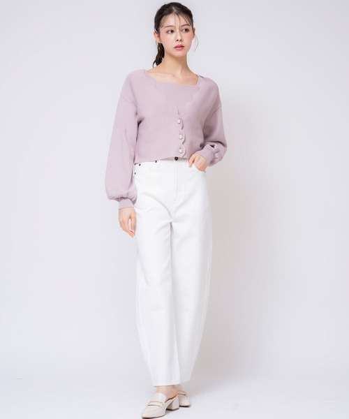 NOELA（ノエラ）の「カーブシルエットデニムパンツ（デニムパンツ・レディース・オフホワイト/インディゴブルー/ダークインディゴブルー・S/M）」の8枚目の写真