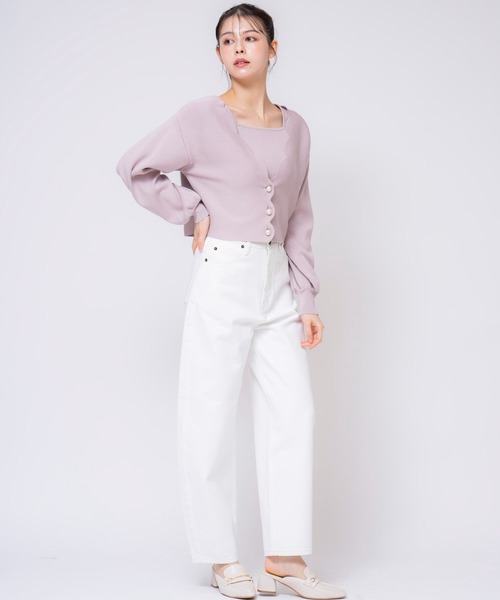 NOELA（ノエラ）の「カーブシルエットデニムパンツ（デニムパンツ・レディース・オフホワイト/インディゴブルー/ダークインディゴブルー・S/M）」の9枚目の写真