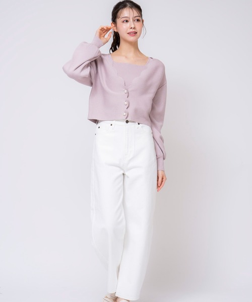 NOELA（ノエラ）の「カーブシルエットデニムパンツ（デニムパンツ・レディース・オフホワイト/インディゴブルー/ダークインディゴブルー・S/M）」の10枚目の写真