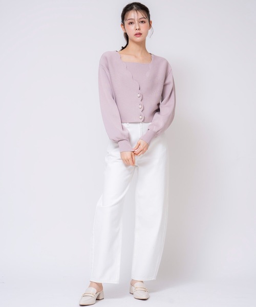 NOELA（ノエラ）の「カーブシルエットデニムパンツ（デニムパンツ・レディース・オフホワイト/インディゴブルー/ダークインディゴブルー・S/M）」の11枚目の写真