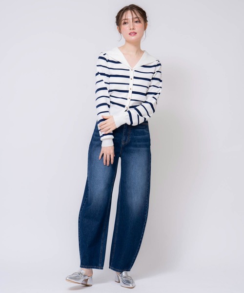 NOELA（ノエラ）の「カーブシルエットデニムパンツ（デニムパンツ・レディース・オフホワイト/インディゴブルー/ダークインディゴブルー・S/M）」の13枚目の写真