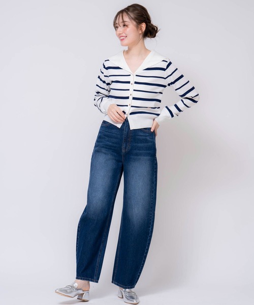 NOELA（ノエラ）の「カーブシルエットデニムパンツ（デニムパンツ・レディース・オフホワイト/インディゴブルー/ダークインディゴブルー・S/M）」の15枚目の写真