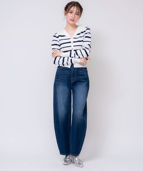 NOELA（ノエラ）の「カーブシルエットデニムパンツ（デニムパンツ・レディース・オフホワイト/インディゴブルー/ダークインディゴブルー・S/M）」の16枚目の写真