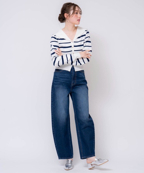 NOELA（ノエラ）の「カーブシルエットデニムパンツ（デニムパンツ・レディース・オフホワイト/インディゴブルー/ダークインディゴブルー・S/M）」の17枚目の写真