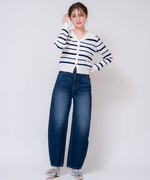 NOELA（ノエラ）の「カーブシルエットデニムパンツ（デニムパンツ・レディース・オフホワイト/インディゴブルー/ダークインディゴブルー・S/M）」の18枚目の写真