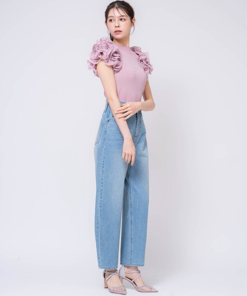 NOELA（ノエラ）の「カーブシルエットデニムパンツ（デニムパンツ・レディース・オフホワイト/インディゴブルー/ダークインディゴブルー・S/M）」の21枚目の写真