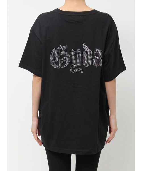 GYDA（ジェイダ）の「BACK GYDA bijou BIG Tシャツ（Tシャツ/カットソー・レディース・オフホワイト/ブラック・FREE）」の18枚目の写真