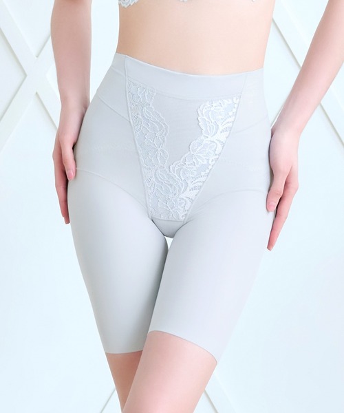 BRADELIS NEWYORK（ブラデリスニューヨーク）の「綿混ストレッチハイブリッドガードル25 ブラデリス 補正下着 補整（ショーツ・レディース・ブラック/グレイッシュベージュ/ピンクベージュ/グレー/ブルー・M/L/LL/S/3L/4L/5L）」の4枚目の写真