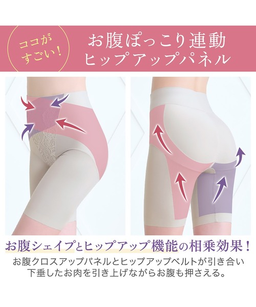 BRADELIS NEWYORK（ブラデリスニューヨーク）の「綿混ストレッチハイブリッドガードル25 ブラデリス 補正下着 補整（ショーツ・レディース・ブラック/グレイッシュベージュ/ピンクベージュ/グレー/ブルー・M/L/LL/S/3L/4L/5L）」の15枚目の写真