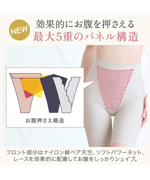 BRADELIS NEWYORK（ブラデリスニューヨーク）の「綿混ストレッチハイブリッドガードル25 ブラデリス 補正下着 補整（ショーツ・レディース・ブラック/グレイッシュベージュ/ピンクベージュ/グレー/ブルー・M/L/LL/S/3L/4L/5L）」の16枚目の写真