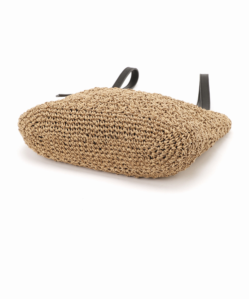 JOURNAL STANDARD relume（ジャーナルスタンダード　レリューム）の「RELUME ベルトハンドルペーパーアミトート（トートバッグ・レディース・チャコールグレー/アイボリー/ベージュ・FREE）」の10枚目の写真