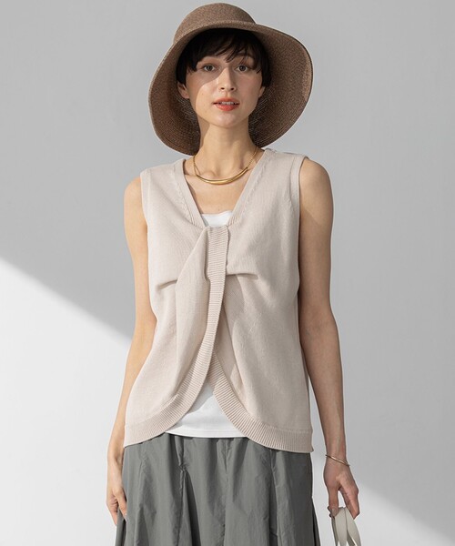 あ*す様 ランバンコレクション☆ ノースリーブニット☆ぶラック&ベージュ あ*す様 ランバンコレクション☆ ノースリーブニット☆ぶラック&ベージュ