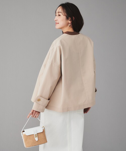 TRADITIONAL WEATHERWEAR】MALTON ノーカラー ショートコート