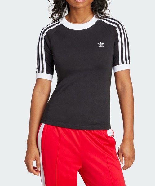 ☆adidas☆アディカラー シアー スリーストライプス 半袖Tシャツ adidas/アディダス SHEER 3STRIPES TEE/アディカラー シアー