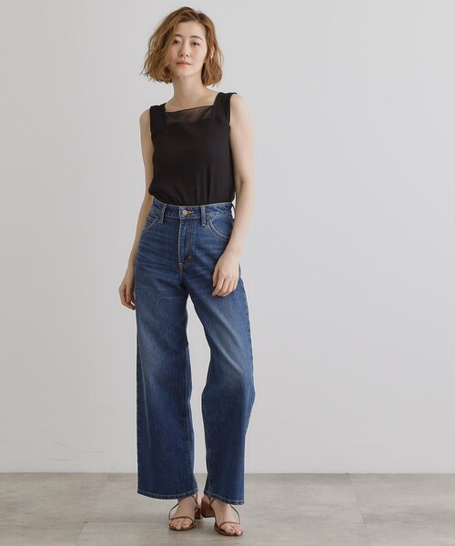 grove（グローブ）の「シアードッキングタンクトップ（タンクトップ・レディース・ブラック/オフホワイト/ダークグレー・02/03/04/01/05）」の14枚目の写真