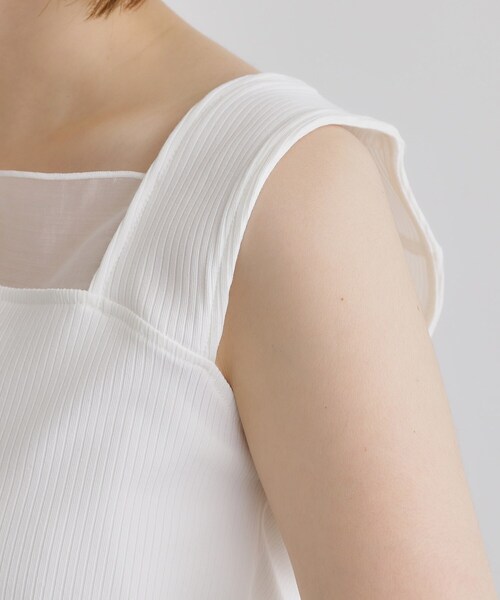 grove（グローブ）の「シアードッキングタンクトップ（タンクトップ・レディース・ブラック/オフホワイト/ダークグレー・02/03/04/01/05）」の20枚目の写真