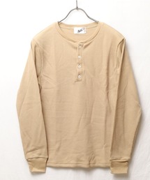 【RS】【RDS】ヘンリーネック サーマルロングスリーブTシャツ