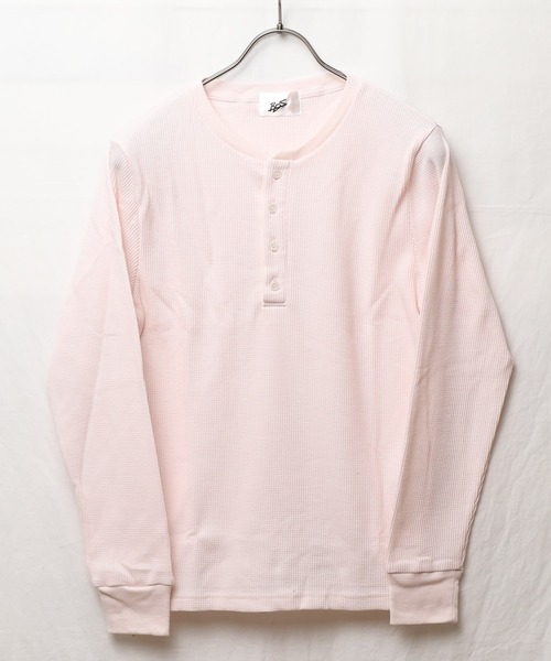 ARCHIVER(アーカイバ)の「【RS】【RDS】ヘンリーネック サーマルロングスリーブTシャツ(Tシャツ/カットソー・レディース・ベージュ/ネイビー/ライトピンク/グレー/カーキ・MEDIUM/X-LARGE/LARGE)」の5枚目の写真