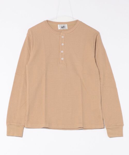 ARCHIVER(アーカイバ)の「【RS】【RDS】ヘンリーネック サーマルロングスリーブTシャツ(Tシャツ/カットソー・レディース・ベージュ/ネイビー/ライトピンク/グレー/カーキ・MEDIUM/X-LARGE/LARGE)」の20枚目の写真