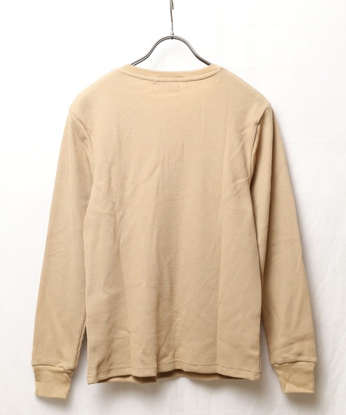 ARCHIVER(アーカイバ)の「【RS】【RDS】ヘンリーネック サーマルロングスリーブTシャツ(Tシャツ/カットソー・レディース・ベージュ/ネイビー/ライトピンク/グレー/カーキ・MEDIUM/X-LARGE/LARGE)」の10枚目の写真
